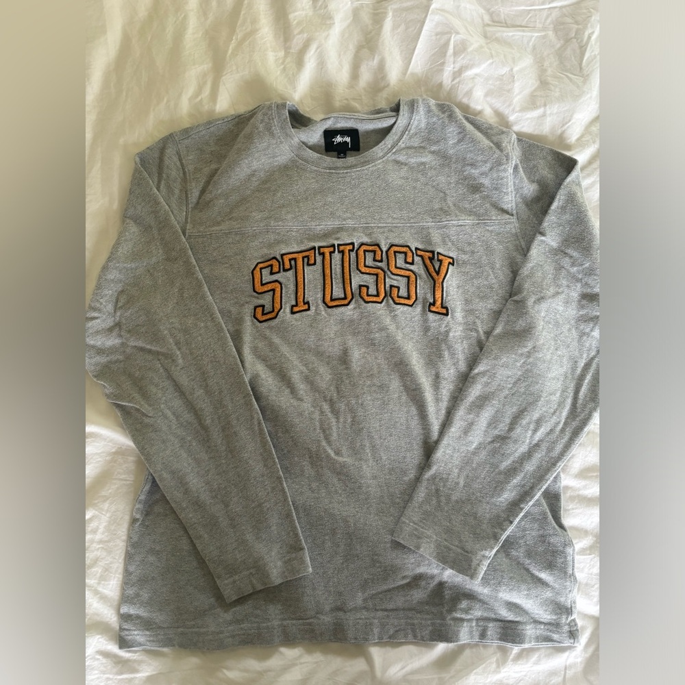 stussy long sleeve football shirt - men’s medium